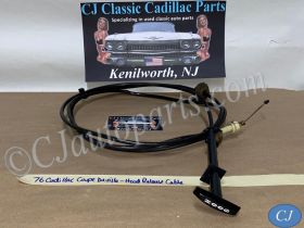 OEM 1974 1975 1976 Cadillac Deville Fleetwood Calais 1974 1975 1976 1977 1978 Eldorado HOOD RELEASE CABLE HANDLE LEVER CONTROL #9731434